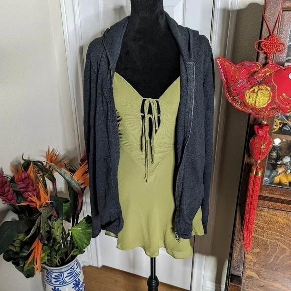 Moving Sale! 💘 ATM French Terry Zip Up Hoodie Black Size L - Picture 6 of 9